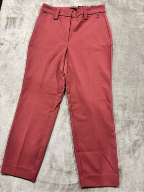 Reitmans Curvy Straight Pants in Rosewood Pink